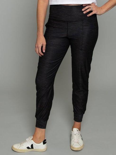 The Jogger - Black Stripe / Black